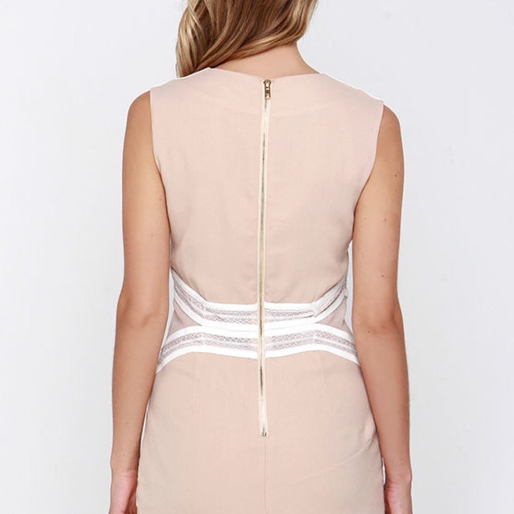 Endless Rose Sheer Lace Mini Dress - White and Cream - Picture 5 of 10